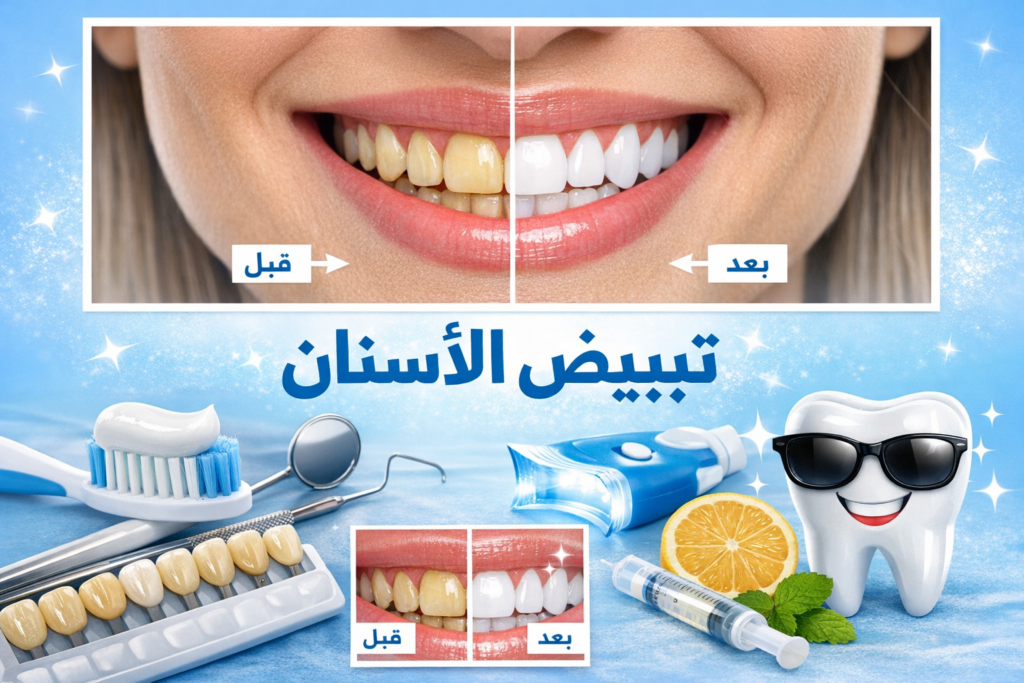 تبييض الاسنان في العيادات